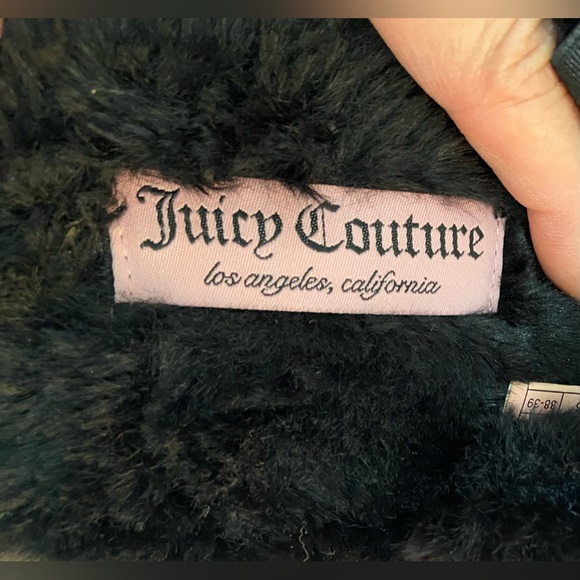 Juicy Couture- Goody Black Slippers Women’s Size 8 - Picture 4 of 10